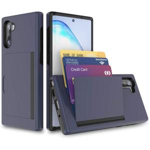 Galaxy S22 Plus Case with Card Holder,Credit Card Slot Protective Wallet Case for Samung Galaxy S22 Plus - Grey