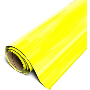 Siser EasyWeed Heat Transfer Vinyl 11.8" x 10ft Roll (Fluorescent Yellow) - Compatible with Siser, Cricut, Silhouette and Other Craft/Professional Cutters - CPSIA Certified