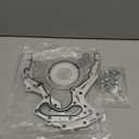 Engine Rear Main Seal Cover Kit with Gasket & Bolt Compatible with Cadillac Escalade, GMC Yukon Sierra, Chevy Suburban Silverado Tahoe Express 4.8 5.3 6.0 6.2L Replace# 635-518 12633579 12639250