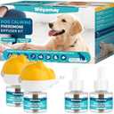 Woyamay Dog Calming Diffuser - Dog Pheromones Calming Diffuser for Dog Anxiety Relief 6-in-1 Dog Pheromone Diffuser Kit with 2 Diffuser + 1 Refill 48ml Vial - 120 Days Pheromone Diffuser to Calm Dogs