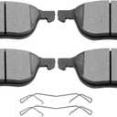 SCITOO D1044 Front Ceramic Brake Pads Sets Fit For Ford For Escape/For Focus/For Transit Connect,For Mazda 3/3 Sport/5,For Volvo C30/C70/S40/V50, Front D1044 [4PCS]