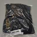 Women 2Pcs Lingerie Set Lace See-Through Sleeveless Camisoles High Waist Long Skirts with Chain Sleepwear (Black, S)