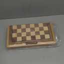GSE Games & Sports Expert 16" Deluxe 3-in-1 Wooden Folding Chess, Checker & Backgammon Board Game Combo Set, Portable Travel Game Set for Kids & Adults