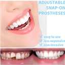2 Pairs Temporary Smile Support Adjustable for All Genders Naturally and Comfortably Fit, Restore Your Confident Smile1(Upper/Lower)