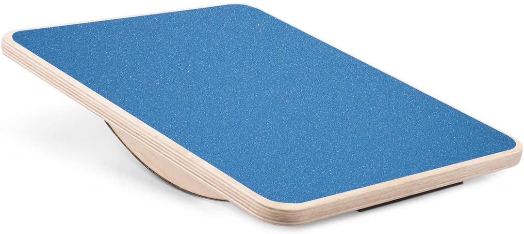 Yes4All Professional Rocker Balance Board for Physical Therapy | 17.5” Rocker Board, Rocker Wooden Balance Board for Balance & Rehabilitation Exercises (Blue)