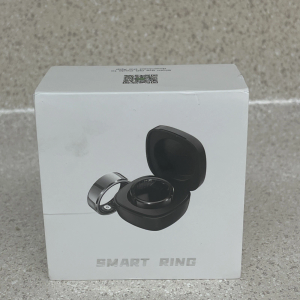 Bluetooth 5.1 Smart Ring Waterproof Health & Fitness Tracker Size 8 w/ Charger