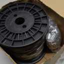 Vinyl Coated Wire Rope 304 Stainless Steel Coated Wire Cable-Black, 1/16" OD to 3/32" x 328FT, with 150 Pcs Crimping Sleeves-Cable for String Lights, Suitable for Clotheslines