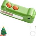 2 in 1 Mini Bag Sealer with Cutter and Magnet,2025 New Handheld Rechargeable Bag Sealer, Small Package Sealer for Snack Plastic Bags Chip Food Storage Travel (Green)