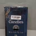 24 Pack Black Taper Candles, 7-8 Hours Burn Time, Unscented, Smokeless and Dripless, 0.75 x 10 Inch Dinner Candle Set for Halloween, Household, Wedding, Party and Home Dcor Candlesticks