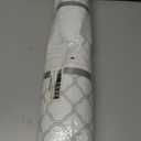 Shelf & Drawer Liner for Kitchen Cabinets, Non-Slip Non-Adhesive Shelf Paper Protect Dresser and Cupboard, Waterproof Drawer Mats for Bathroom, Easy Install (White Geometric 12" x 120")