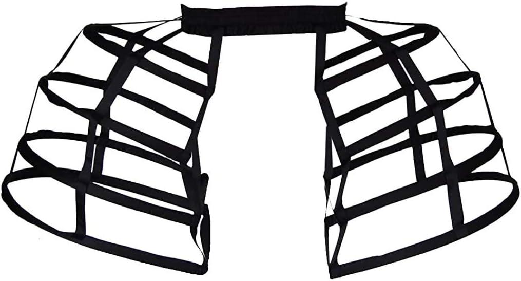 Pannier Petticoat Women Victorian Bustle Cages Hoop Skirt Cage Skirt for Women (One Size)