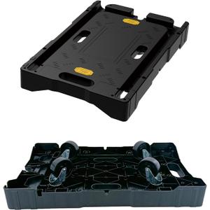 300lbs Heavy Duty Furniture Mover Plastic Dolly Cart Multipurpose 360 Degree Wheels Moving Supplies High Capacity Movers 4 Pluggable Casters Transporter for Garden Home & Office Use (Thickened Rectangle 24.8x15.9 in)