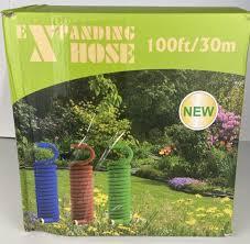 100ft /30M Expandable Garden Hose with Holder - Heavy Duty Superior Strength 3750D - 4 -Layer Latex Core - Extra Strong Brass Connectors and 10 Spray Nozzle w/Storage Bag