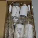 4 Pack 800 LED Starburst Sphere Lights, Battery Operated Firework Light, 8 Modes Dimmable Remote Control Waterproof Hanging Fairy Light, Copper Wire Lights for Patio Parties Christmas (Warm White)