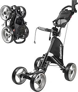 CaddyTek Explorer V8 - SuperLite 4 Wheel Golf Push Cart, Explorer Version 8