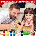 Soulchen 2025 Christmas Craft Advent Calendar for Kids Painting Kit Glow in The Dark Christmas Countdown Rock Crafts Kits with 24 Surprises DIY Painting Supplies Holiday Xmas Party Favor Gifts