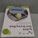 JASIWAY Dish Drying Rack in Sink, Expandable Stainless Steel Dish Drainers for Kitchen Counter, Dish Dryer Rack for Inside Sink, Over The Sink Dish Racks with Utensil Holder, Silver