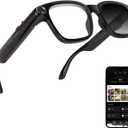 AI Smart Glasses with 8MP Camera, 1080P Video Recording and Photo, Bluetooth 5.4 Audio Calls & Music, AI Voice Assistan, AI Recording, Real Time Translation - for Life, Work and Vlog