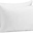 Amazon Basics Down Alternative Pillows, Soft Density for Stomach and Back Sleepers, Queen - Pack of 2, White, 30 in L x 20 in W