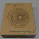 AMACOOL 10000mAh Rechargeable Camping Fan with LED Lantern - 8 inch Battery Operated Portable Fan with Clip on for Outdoor Tent Car RV Hurricane Power Outage