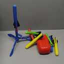 Stomp Rocket Jr Multi-Color Rocket Launcher for Kids, 8 Rockets - Fun Outdoor Kids Gifts for Boys & Girls - STEM Toy Foam Blaster Set Soars Up to 100 Feet - Ages 3 & Up