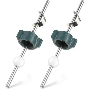 Enhon 2 Pack Lavatory Pop up Center Piece Assembly, Compatible with Price Pfister Pop up Stopper and Other Popular Brands, Replacement for PS2673, Pivot Rod Bathroom Sink Repair Kit, Chrome