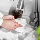 DOWAN Pour Over Coffee Maker, Non-Electric Pour Over Coffee Dripper, Manual Brew Maker, Single Cups Porcelain Slow Brewing Accessories for Gifts,White