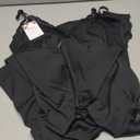 Briteroh Women's Sleepwear Womens Chemise Nightgown Sexy Chemise Lingerie Baby Doll Nighty Black X-Large