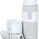 Nefeeko Collapsible Water Bottle, BPA Free 26oz Foldable Water Bottle for Travel Sports, Leak-Proof Spill-Proof Portable Water Bottles with Carabiner, Lightweight