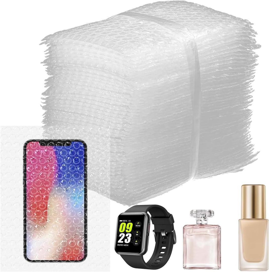 Bubble Out Bags, 6x8 Inches Bubble Cushion Wrap Pouches, Double Walled Cushioning Bags Thickening Shockproof Foam Bags for Shipping, Storage, and Moving - 50pcs