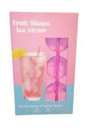Fruit Shape Ice Straw, 3 Pack