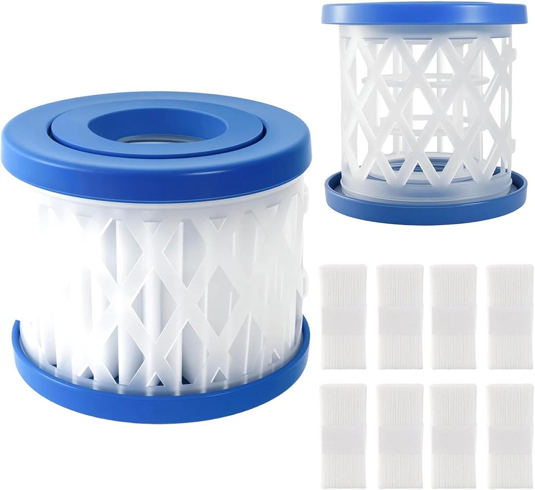 8 Pack Type VI Spa and Hot Tub Filter Replacement Cartridge for Lay-Z-Spa, Coleman SaluSpa 90352E 58323 90427E, Detachable Pool Filter Cartridge, Inflatable Hot Tub Filters Replacements