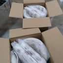 VASAGLE EKHO Collection - Dining Chairs Set of 4, Upholstered Kitchen Chairs, Comfortable Seat, Synthetic Leather with Stitching, Mid-Century Modern, Easy Assembly, Living Room Lounge, Cream White