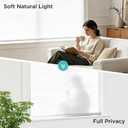 Joydeco Cordless Light Filtering Cellular Shades, 34" W x 64" H, White
