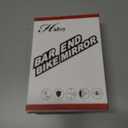 Hafny NEW Bar End Bike Mirror, HD Automotive Grade Glass Lens, Large Surface, Shatterproof, Multi-Angle Adjustable, E-Bike Mirrors, (HF-M902LB-FR08 (Left Side, Blue Glass))