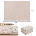 U'Artlines 9x12ft Washable Area Rug for Living Room, Neutral Beige Modern High-Low Pile Rug for Bedroom, Non Slip Soft Cozy Fluffy Large Floor Carpet for Dining Area, Kids Nursery Room