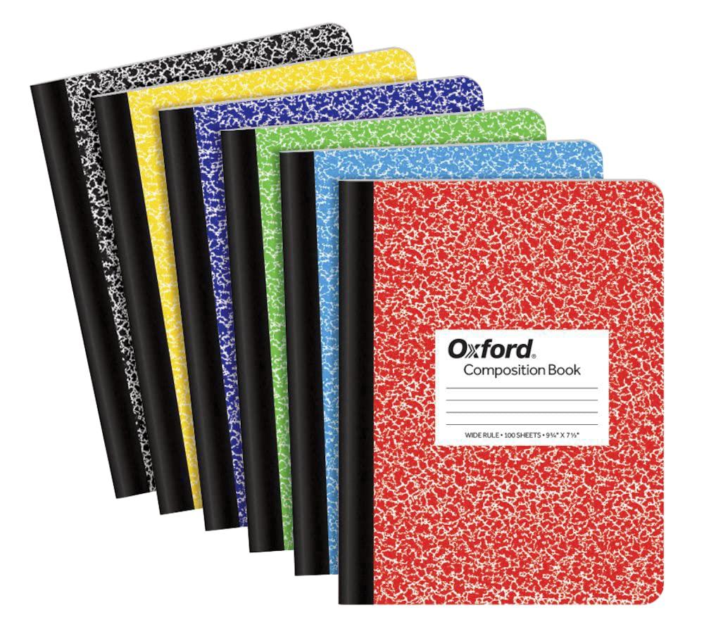 7 x TOPS 63794 Composition Book w/Hard Cover, Legal/Wide, 9 3/4 x 7 1/2, White, 100 Sheets