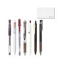 Stationery JP Japanese Brown Gel Ink Pen Set of 7 – Fine Point 0.3–0.7 mm, Smooth and Clean Writing, Warm Natural Tones, Includes Test Writing Card – Made in Japan, Missing Pieces