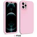Aesthetic Cases for iPhone 15 Pro Max, Glossy Hybrid 2-Layer Hard Cover, Protective Scratch Resistant Shell, Pink