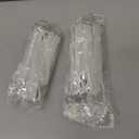 Off White Pinch Pleated Sheer Curtains & Drapes 96 Inches Long Light Filterring Semi-Sheer Pinch Pleat Curtains for Sliding Glass Door & Living Room, 52 inch Width x 96 inch Length, Set of 2