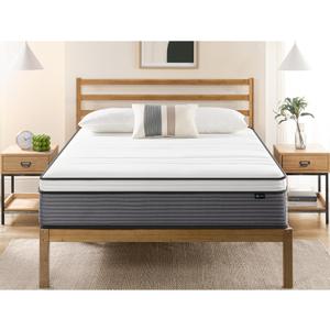 ZINUS 12 Inch True Support Hybrid Mattress [New Version], Full, Fiberglass Free, Medium Feel, Motion Isolation, Certified Safe Foams & Fabric, Mattress in A Box