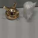 CM MZY Sputnik Flush Mount Ceiling Light, Gold Metal Flower Ceiling Light Fixtures, 3-Light Farmhouse Close to Ceiling Lamp Fixture for Bedroom Closet Kitchen Living Room Hallway (Dia 13.8")