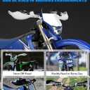 JFG RACING Dirt Bike Handguards,7/8" and 1 1/8" Handlebar Dirtbike Hand Guards Accessories Universal for CRF XR YZF XC KX 125 150 250 300 Motorcycle ATV Pit Bike Ebike Motocross Enduro MX-White