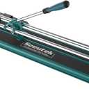 Seeutek 17 inch Manual Tile Cutter, Professional Porcelain Ceramic Tile Cutter, Double Rails Design with Tungsten Carbide Cutting Wheel