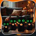 4 Pcs Black Cat Halloween Decor Honeycomb Centerpieces Decorations 3D Paper Black Cat Table Decor Scary Halloween Party Decorations for Farmhouse Home Kitchen Desktop Ornaments