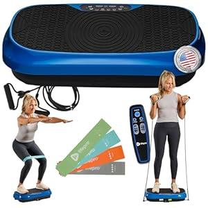 Lifepro Vibration Plate for Lymphatic Drainage  Whole Body Vibrating Platform Exercise Machine for Muscle Toning & Recovery with Remote Max Load 260 lb (Waver Mini)