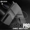 ElitePlay Black PS5 Pro Disc Faceplates Cover Case Replacement for Playstation 5 Pro Model Disc Edition
