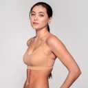 Floatley Cozy Adjustable Bra Comfort Wirefree Seamless Bra with Embedded Pad for Women (M)