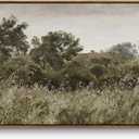 InSimSea Extra Large Framed Vintage Wall Art, Living Room Country Farmhouse Decor, Grassland Landscape Paintings, Canvas Prints, Retro Scenery Long Picture for Bedroom Above of Bed,24x48inch