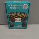 R36MAX 4000mAh Portable Rechargeable Handheld Retro Game Console,Comfort Non-Slip Handheld Standing Retro Game Console with 64G TF Car,4.0-inch Screen,for Office,Black